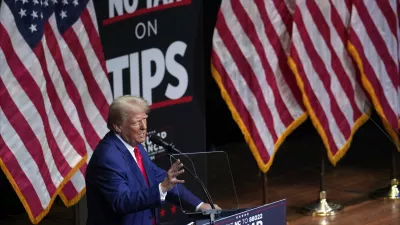 FILE - Republican presidential nominee former President Donald Trump speaks at a campaign rally in Asheville, N.C., Aug. 14, 2024. (AP Photo/Matt Rourke)