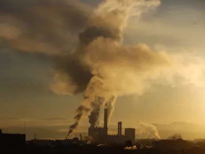 18.02.2024 - Termoelektrarna Toplarna Ljubljana Moste, TE-TOL - Dim - kvaliteta zraka - izpusti CO2 //FOTO: Luka Cjuha