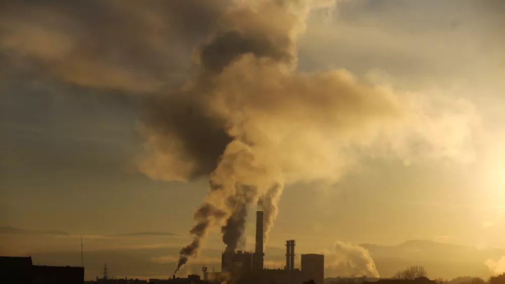 18.02.2024 - Termoelektrarna Toplarna Ljubljana Moste, TE-TOL - Dim - kvaliteta zraka - izpusti CO2 //FOTO: Luka Cjuha