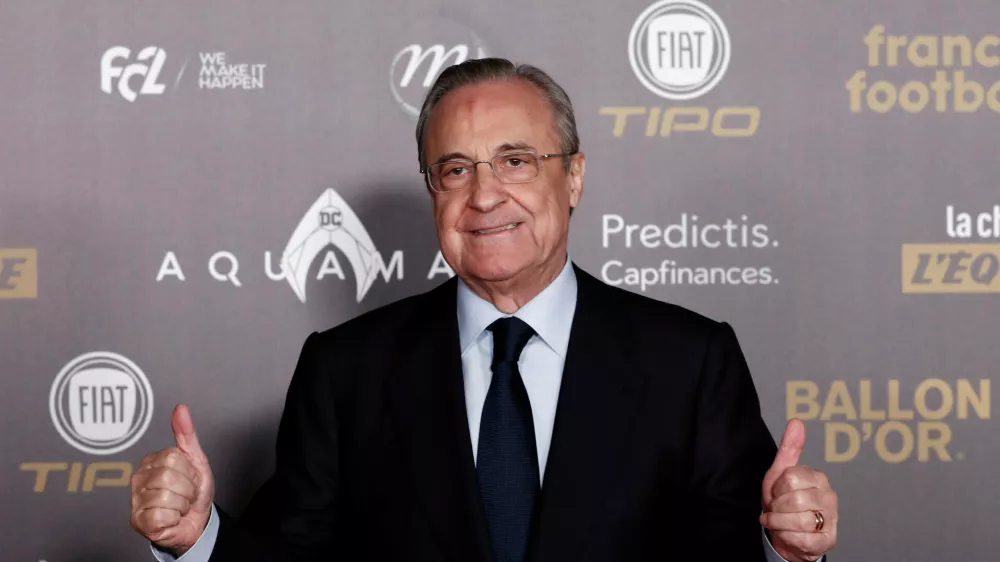 ﻿Soccer Football - 63rd Ballon d'Or - The Grand Palais, Paris, France - December 3, 2018  President of Real Madrid Florentino Perez arrives  REUTERS/Benoit Tessier