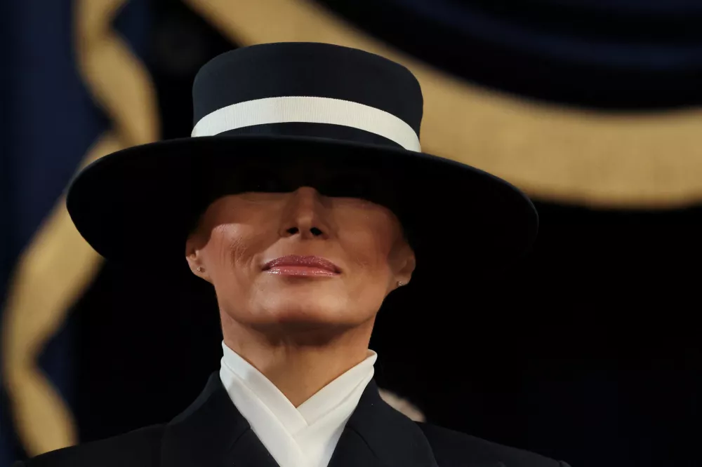 WASHINGTON, DC - JANUARY 20: Melania Trump attends the inauguration of U.S. President-elect Donald Trump in the Rotunda of the U.S. Capitol on January 20, 2025 in Washington, DC. Donald Trump takes office for his second term as the 47th president of the United States.  Chip Somodevilla/Pool via REUTERS