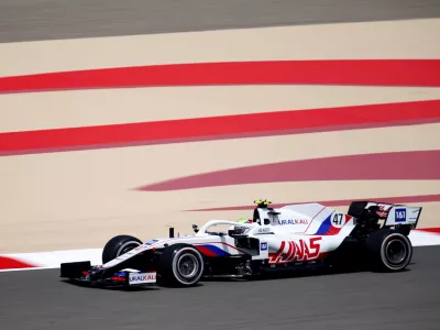 ﻿FILE PHOTO: Formula One F1 - Pre-Season Testing - Bahrain International Circuit, Sakhir, Bahrain - March 12, 2021 Haas' Mick Schumacher in action during testing REUTERS/Hamad I Mohammed/File Photo