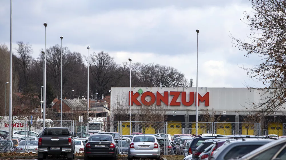 ﻿- 04.02.2019 - Zagreb - Hrvaška trgovska veriga Konzum, ki je del koncerna Agrokor, Ullica Marijana Čavića 1a //FOTO: Matjaž Rušt