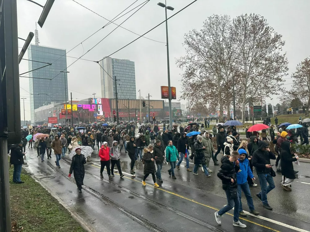 Protesti v Beogradu.