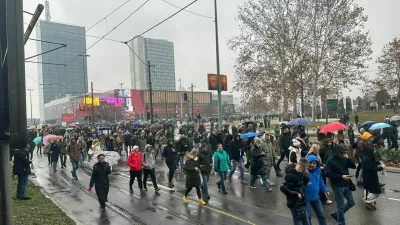 Protesti v Beogradu.