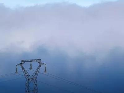 An electrical power pylon of high-tension electricity power lines in Gardanne, France, January 22, 2025. REUTERS/Manon Cruz