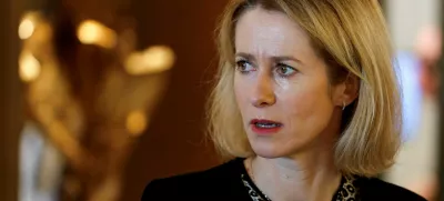 FILE PHOTO: EU High Representative for Foreign Affairs and Security Policy Kaja Kallas looks on, during her visit to attend a meeting on Syria, following the recent ousting of president Bashar al-Assad, in Riyadh, Saudi Arabia, January 12, 2025. REUTERS/Hamad I Mohammed/File Photo