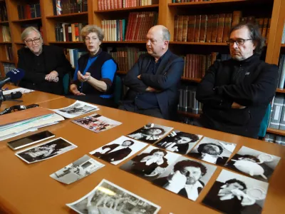 30.01.2025 - Novinarska konferenca ob pridobitvi rokopisne zapuščine Marka Breclja (1951-20229 NUKFoto: Tomaž Skale