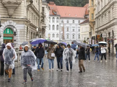 Vremenska slika12.09.2024 - Dež - Deževje v Ljubljani - Foto: Luka Cjuha