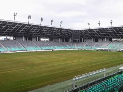 - Stadion Stožice,- 28.01.2025. - Nova trava po sanaciji na Stadionu Sožicei.//FOTO: Bojan Velikonja