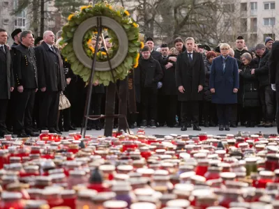 Velenje.Dan zalovanja v spomin na zrtve tragicne nesrece v Premogovniku Velenje.