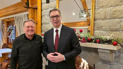 Zoran Janković in Aleksandar Vučić sta se tokrat sestala v Beogradu. Foto: Instagram