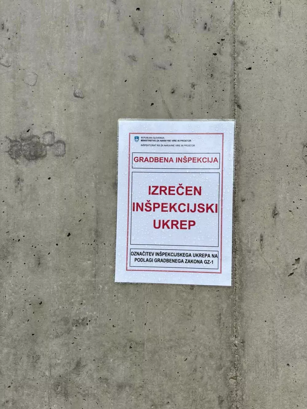 Inšpekcija, inšpekcijski ukrep, investitor Georgi Bangiev, Žusterna28. 1. 2025