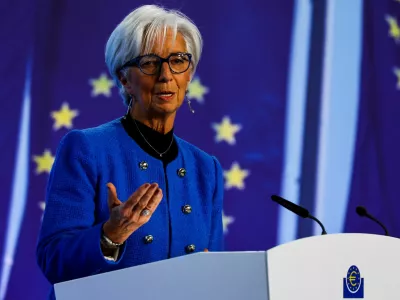 Evropska centralna banka pod vodstvom Christine Lagarde je ponovno znižala temeljne obrestne mere za 0,25 odstotne točke. Foto: Reuters