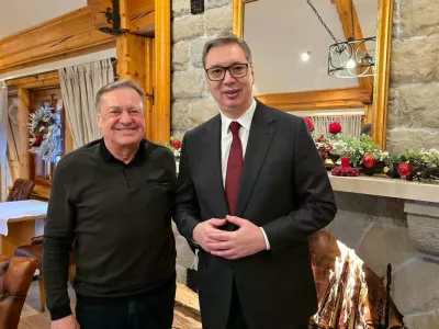 Zoran Janković in Aleksandar Vučić sta se tokrat sestala v Beogradu. Foto: Instagram