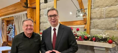 Zoran Janković in Aleksandar Vučić sta se tokrat sestala v Beogradu. Foto: Instagram