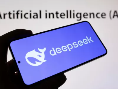 FILE PHOTO: The Deepseek logo and words reading "Artificial Intelligence AI" are seen in this illustration taken on January 29, 2025. REUTERS/Dado Ruvic/Illustration/File Photo