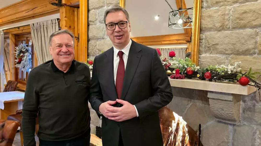 Zoran Janković in Aleksandar Vučić sta se tokrat sestala v Beogradu. Foto: Instagram