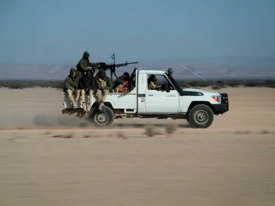 Puntland security forces hold position after capturing an ISIS base in Cal Miskaad mountain range in Bari, east of the Gulf of Aden in the city of Bosasso, Puntland region, Somalia January 25, 2025 REUTERS/Feisal Omar