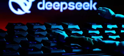 FILE PHOTO: The deepSeek logo, a keyboard, and robot hands are seen in this illustration taken January 27, 2025. REUTERS/Dado Ruvic/Illustration/File Photo