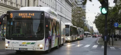 - 10.11.2023 – Slovenska cesta - promet - avtobus LPP //FOTO: Luka Cjuha