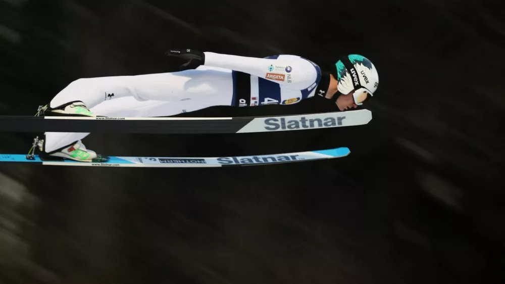 Ski Jumping - FIS Ski Jumping World Cup - Willingen, Germany - February 2, 2025 Slovenia's Anze Lanisek in action REUTERS/Wolfgang Rattay