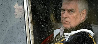 FILE PHOTO: Britain's Prince Andrew leaves Westminster Abbey following the coronation ceremony of Britain's King Charles and Queen Camilla, in London, Britain May 6, 2023. REUTERS/Toby Melville/Pool/File Photo