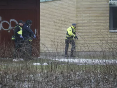 A major police operation is underway at Risbergska School in Örebro, Sweden, on February 4, 2025, following reports of a serious violent crimePhoto: Kicki Nilsson / TT / Code 11380,Image: 960064097, License: Rights-managed, Restrictions:, Model Release: no