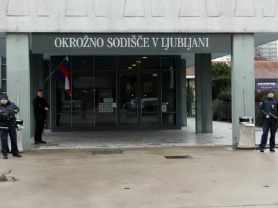 24.01.2025 -sodišče,kavaški klanokrožno sodišče, varnost, policijaFoto: Tomaž Skale