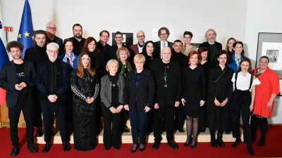 Najvišji priznanji Republike Slovenije za dosežke na področju umetnosti sta prejela Dragica Čadež in Dragan Živadinov. Podelili so tudi nagrade Prešernovega sklada. Foto: Nik Erik Neubauer