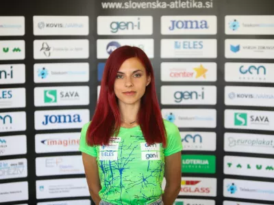 Klara Lukan (tek 5000 m),- 14.08.2023 - Atletska zveza Slovenije (AZS) - moška in ženska atletska reprezentanca pred odhodom na bližnje člansko svetovno prvenstvo v Budimpešti - atleti //FOTO: Bojan Velikonja