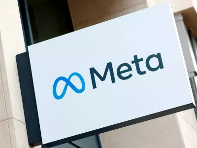 FILE PHOTO: The logo of Meta Platforms' business group is seen in Brussels, Belgium December 6, 2022. REUTERS/Yves Herman/File Photo