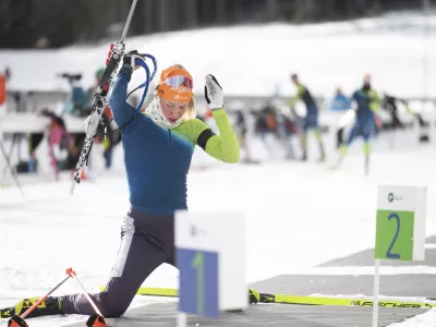 BiatlonAnamarija Lampič03.01.2025 Trening moške in ženske biatlonskebreprezentance Slovenije pred začetkom svetovnega pokala v letu 2025FOTO: Nik Erik Neubauer