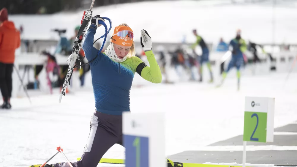 BiatlonAnamarija Lampič03.01.2025 Trening moške in ženske biatlonskebreprezentance Slovenije pred začetkom svetovnega pokala v letu 2025FOTO: Nik Erik Neubauer