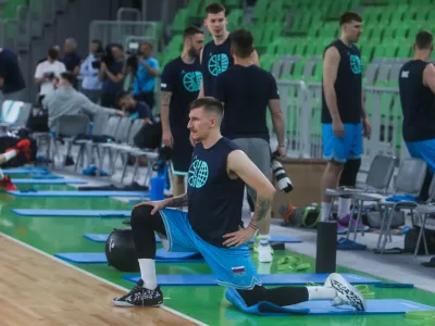 - Gregor Hrovat.- 27.04.2024. Trening slovenske košarkarske reprezentance pred odhodom na kvalifikacijski turnir za Olimpijske igre v Grčiji. //FOTO: Bojan Velikonja