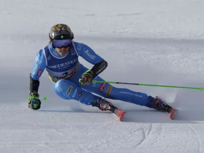 Alpine Skiing - FIS Alpine World Ski Championships - Women's Giant Slalom - Saalbach, Austria - February 13, 2025 Italy's Federica Brignone in action REUTERS/Leonhard Foeger