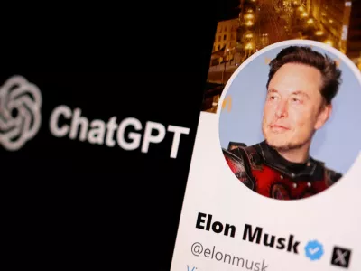 FILE PHOTO: Elon Musk profile picture and ChatGPT logo are seen in this illustration taken, June 11, 2024. REUTERS/Dado Ruvic/Illustration/File Photo