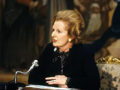 2127692 Margaret Thatcher by Unknown photographer, (20th century); (add.info.: english prime minister Margaret Thatcher in september 1980). Content within this photograph may require additional clearances (eg: trademark and personality rights) depending on Licensee's specific use of material, which may include book and magazine cover use. No Use Germany. No Use Italy.