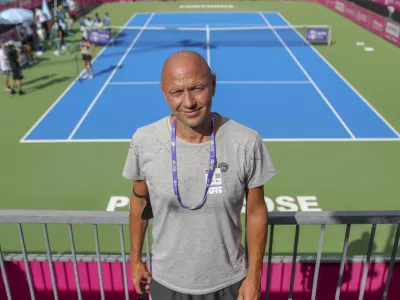 ﻿Andrej Kraševec - 17.09.2021 – Portorož - tenis ženske - ženski teniški turnir serije WTA Zavarovalnica SAVA Portorož - //FOTO: Jaka Gasar