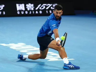 Tennis - Australian Open - Melbourne Park, Melbourne, Australia - January 17, 2025 Serbia's Novak Djokovic in action during his third round match against Czech Republic's Tomas Machac REUTERS/Edgar Su