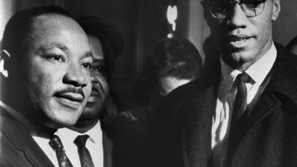 Martin Luther King (levo) in Malcolm X sta se menda srečala le enkrat. Foto: Getty Images