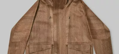 Ferrari Press AgencyWooden jacket 1Ref 1653411/02/2025See Ferrari textPictures must credit: VollebakA fashion label has unveiled a jacket — made of wood.And the company said it did it because turning a tree into clothing was "an absurdly difficult technical challenge."The zip-up hooded jacket comes with pocket flaps.It has not released details of how the garment was manufactured.But a close up of the fabric shows tiny crosshatched mini blocks of wood.There is no clue given s to how they hold together.London-based company Vollebak intends to eventually offer wooden jackets for sale with a £2,495 GBP / €2.990 euros price tag.And it has opened a waiting list for those interested in acquiring one.A spokesperson said: " It's all about the technical feat vs the performance advantage of the material."It forces us to tackle, then solve, technical challenges that would otherwise remain completely theoretical."OPS: The Vollebak wooden jacket.Picture supplied by Ferrari,Image: 962199723, License: Rights-managed, Restrictions:, Model Release: no