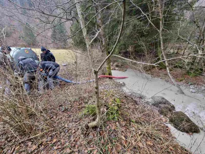 onesnaženje pri vodnem zajetju Ovčja jama v občini Gorje