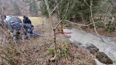 onesnaženje pri vodnem zajetju Ovčja jama v občini Gorje