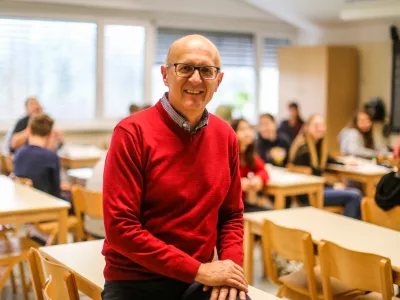 ﻿Gregor Pečan, ravnatelj OŠ Janka Modra in predsednik Združenja ravnateljev Slovenije - 25.11.2019 - Osnovna šola OŠ Janka Modra, Dol pri Ljubljani //FOTO: Bojan Velikonja