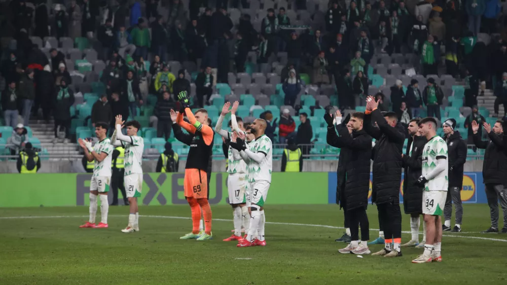 20.02.2025. Nogomet Olimpija Borac. Foto: Bojan Velikonja: