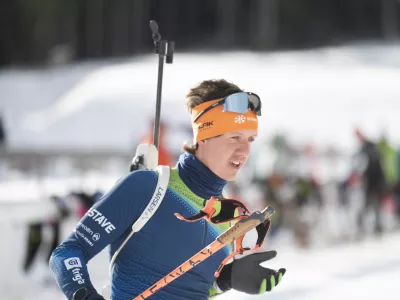 BiatlonMiha Dovžan03.01.2025 Trening moške in ženske biatlonskebreprezentance Slovenije pred začetkom svetovnega pokala v letu 2025FOTO: Nik Erik Neubauer