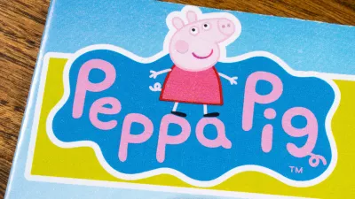 HH2CGF LONDON, UK - JANUARY 13TH 2017: The logo for the Peppa Pig show featured on a leaflet for the Peppa Pig World Amusement Park.Foto: Reuters/Alamy