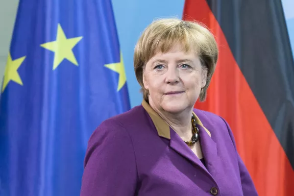 German Chancellor Angela Merkel delivers a statement at the chancellery in Berlin, Friday, Oct. 12, 2012, after the Nobel Peace Prize committee announced the European Union will be honored with the prize 2012. (AP Photo/Markus Schreiber)