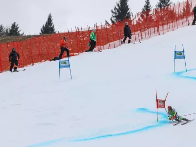 Žan Kranjec01.03.2025 - Audi FIS svetovni pokal v alpskem smučanju Kranjska GoraFoto: Luka Cjuha